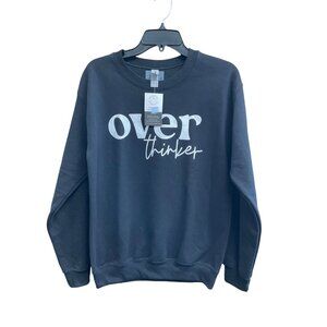 Sweatshirt "Overthinker" Long Sleeve Size Small